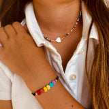 Kids Journee Rainbow Heart Bracelet