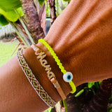 Evil Eye Braided Bead Bracelet - OIYA