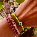 Evil Eye Braided Bead Bracelet - OIYA