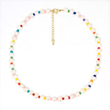 Kids Freshwater Baroque Pearl Rainbow Necklace