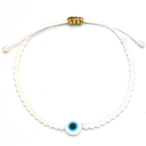 Evil Eye Braided Bead Bracelet - OIYA
