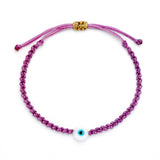 Evil Eye Braided Bead Bracelet - OIYA