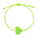 Kids Green Apple Heart Bracelet