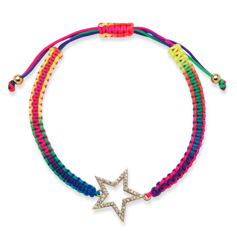 Mega Star Charm Rainbow Bracelet