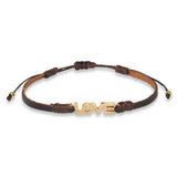 Love Chocolate Leather Bracelet