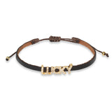 Lucky Chocolate Leather Bracelet