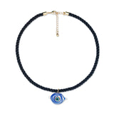 White Pendant Evil Eye Necklace