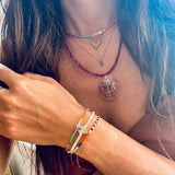 Sandy Seashell Beaded Necklace