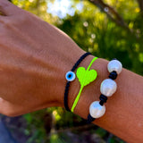 Evil Eye Braided Bead Bracelet - OIYA