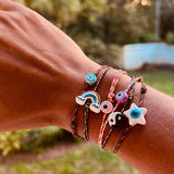 Ruthie Rainbow Evil Eye Bracelet