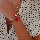 Liberty Gold Heart Charm Bracelet