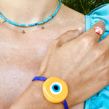 Turquoise Beaded Choker - OIYA