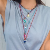 Carnival Evil Eye Teardrop Necklace
