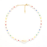 Freshwater Baroque Pearl Rainbow Choker - OIYA