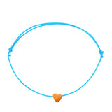 Gold Heart Hematite Charm Bracelet - OIYA