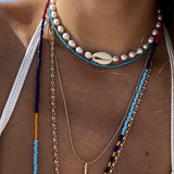 Freshwater Baroque Pearl Rainbow Choker - OIYA