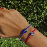 Blue Murano Evil Eye Bracelet - OIYA