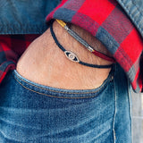 Sterling Silver Braided Bracelet - OIYA