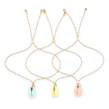 Pastel Cowrie Shell Anklet