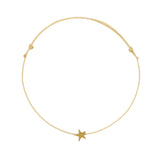 Gold Star Hematite Charm Bracelet - OIYA