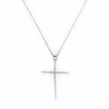 Big Silver Faith Necklace