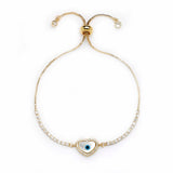 Queen Mother of Pearl Heart Bracelet