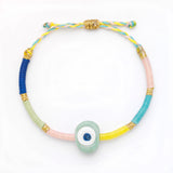 Mini Athena Ceramic Evil Eye Bracelet