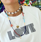 Bohemian Cowrie Shell Choker - OIYA