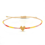 Willow Miyuki Heart Bracelet