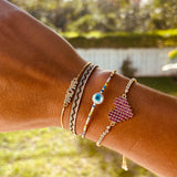 Tetris Heart Bracelet