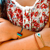 Kids Rainbow Heart Bracelet