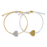 Metallic Heart Bracelet - OIYA