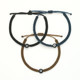 Single Evil Eye Braided Bracelet - OIYA