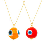 Tropical Evil Eye Pendant Necklace - OIYA