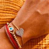 Mother of Pearl, Evil Eye, Bracelet, OIYA, Friendship