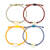 Kids Braided Cowrie Shell Bracelet - OIYA