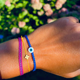 Evil Eye Braided Bead Bracelet - OIYA
