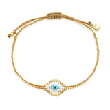 Gold Miyuki Eye Bracelet - OIYA