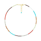 Rainbow Beaded Choker - OIYA