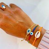 Evil Eye Braided Bead Bracelet - OIYA