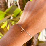Silver Lightning Bolt Charm Bracelet