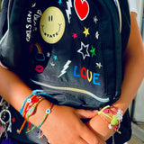 Kids Clear Gummy Bear Rainbow Bracelet