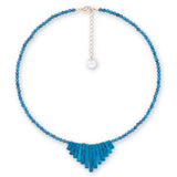 Michaela Turquoise Pendant Necklace - OIYA