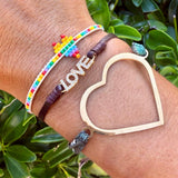 Love Chocolate Leather Bracelet - OIYA