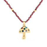 Mushroom Coral Necklace