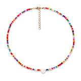 Kids June Heart Beaded Necklace