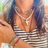 Luca Lava Beaded Bracelet