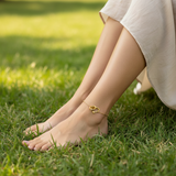 Jules Heart Gold Anklet - OIYA
