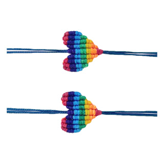Rainbow Heart Bracelet Set