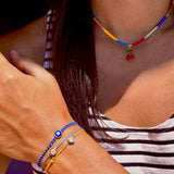 Cherry Rainbow Threaded Necklace